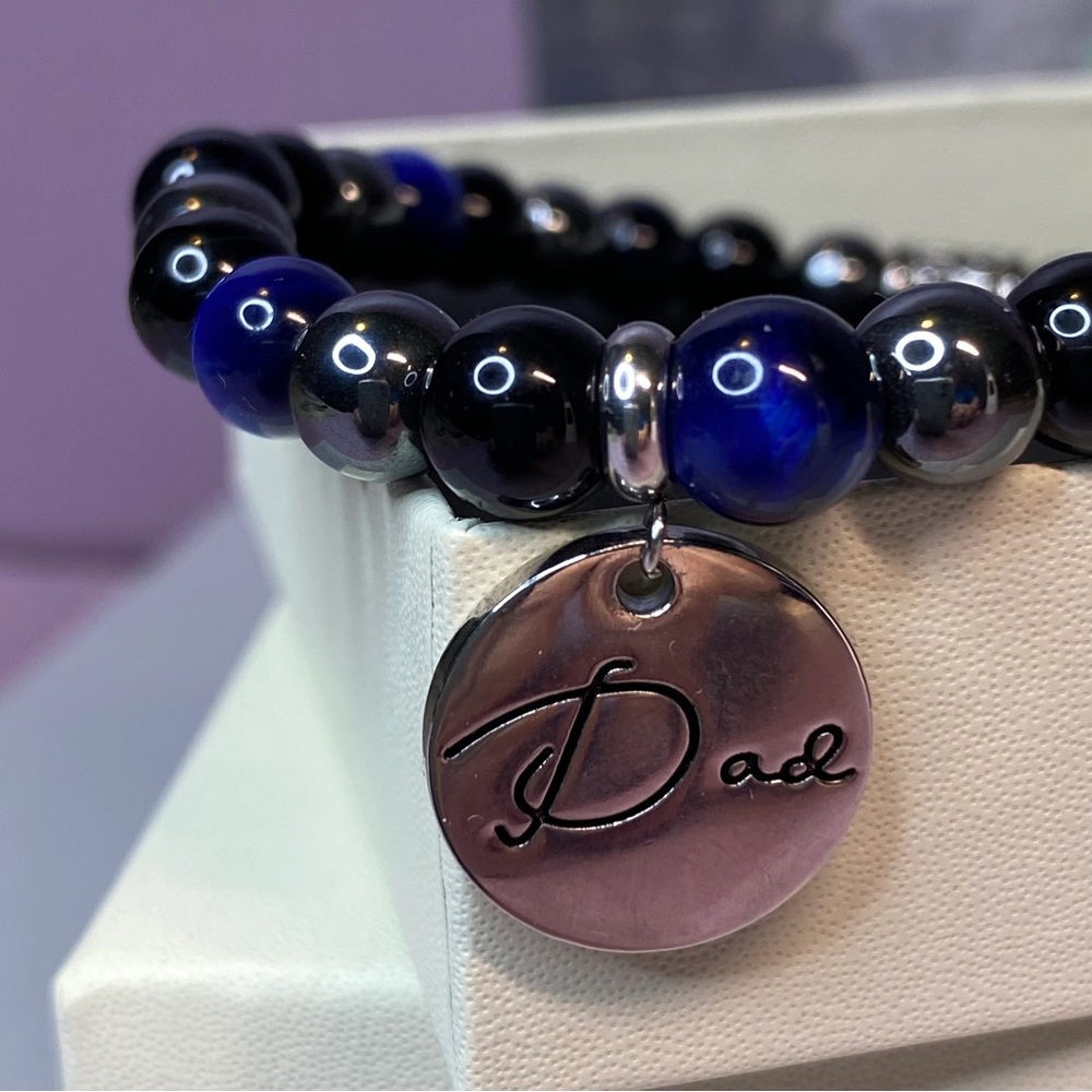 8mm Luxurious Men’s bracelet wonderful gift for fathers to show